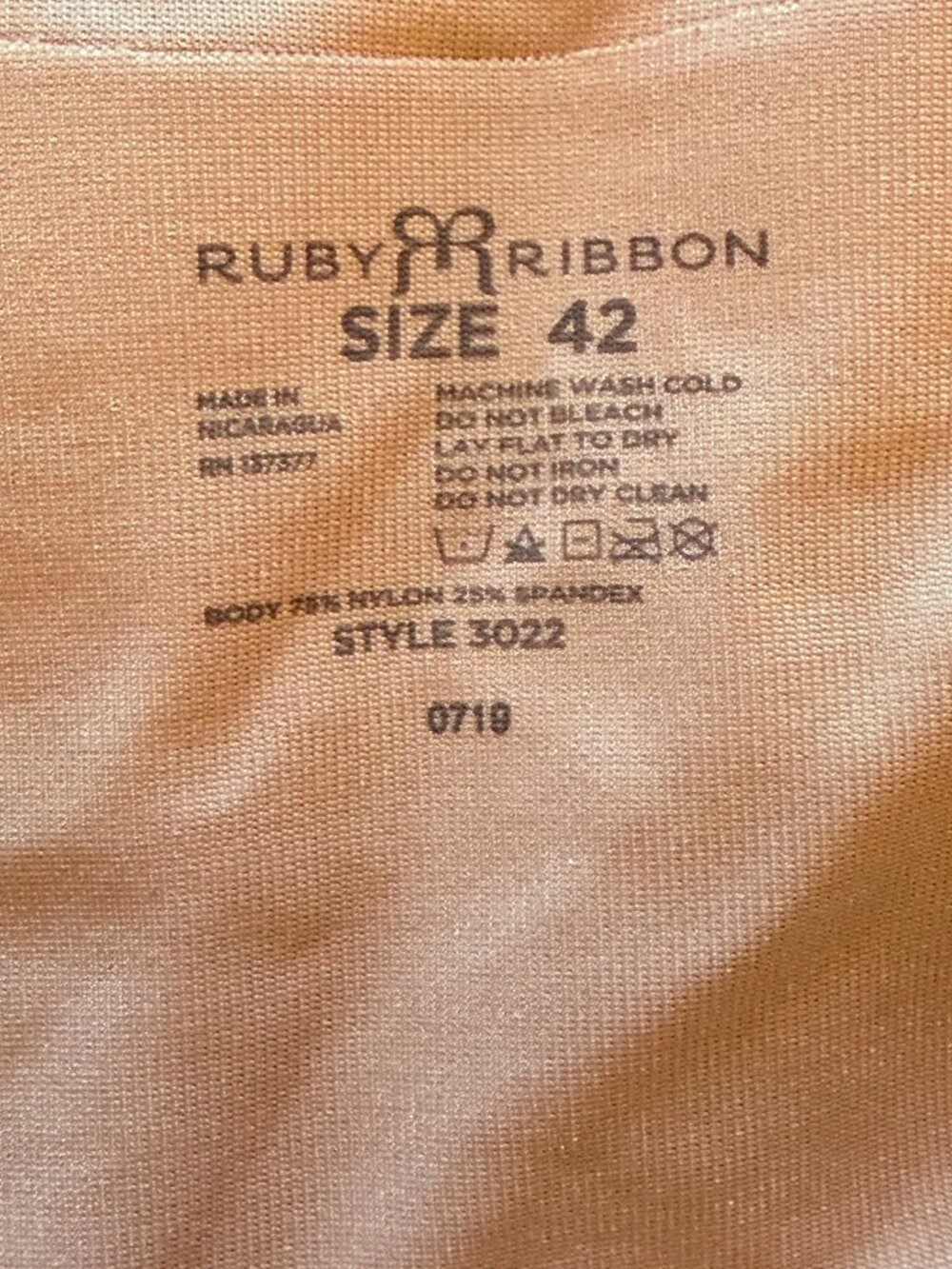 Ruby Ribbon Soft Pink Camisole 42 - Picture 3 of 3